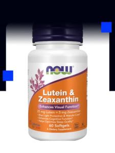 NOW 25mg Lutein With Zeaxanthin 60 Softgels Soothe Dry Soreness Caused By Late Night Mobile Scrolling Stabilize Eye Comfort Improve Sleep Quality For Young Night Screen Users