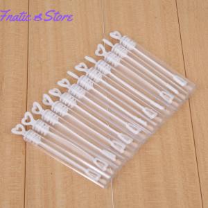 หลอดไม้กายสิทธิ์หัวใจรัก60ชิ้นของแปลกสำหรับอาบน้ำเด็กเหมาะสำหรับงานแต่งงานฟองสบู่เติมของขวัญอุปกรณ์เสริมปาร์ตี้