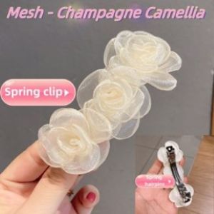 Lace Wreath Hair Band – Womens Bun Hair Accessory with Stick Hair Ornament