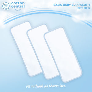 Cotton Central (3 pcs) Burp Cloth Burp Pad lampin newborn infant baby Newborn Infant Baby Stuff Clothes boy girl
