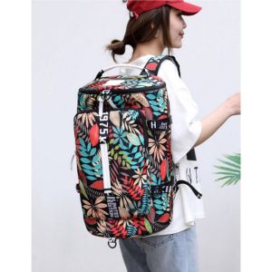Balo túi đeo vai quai xách 2in1 Floral GenZ dung lượng lớn - thích hợp đi du lịch đi làm - Phụ Kiện Thuận Lợi