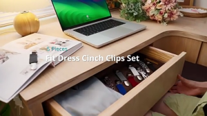 Đầm sang trọng Clip có thể điều chỉnh đàn hồi Cincher Clip thắt chặt vành đai cho an toàn giữ áo len Dresses và cardigans