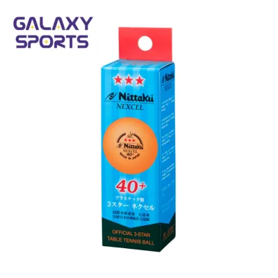 100% Genuine Nittaku Ball 3-Star Nexcel 40+ Table Tennis Balls Bola Ping Pong Original 3 pcs in box