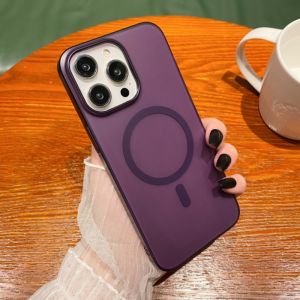 Ultra Thin Wireless Charge Phone Case Transparent Matte for IPhone 16 15 14 13 12 11 Pro Max Plus Anti Drop and Shockproof Phone Casing