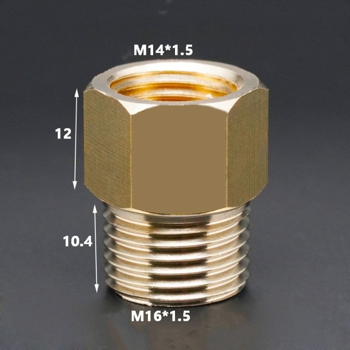 M14 M16 Metric Female To Male Thread Brass Pipe Fitting Coupler ...