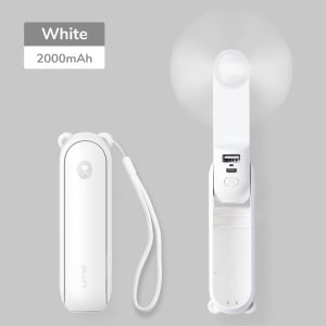 Mini Fan Rechargeable Portable Handheld Handy USB Pocket Personal Cooling Electric Fan With Powerban