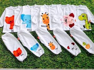 Quần áo trẻ em - 5 bộ quần áo dài tay cho bé từ 3-15kg