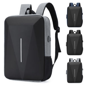 1pc Cool And Functional Anti-theft Laptop Backpack With Hard Shell For 15.6-inch Computers