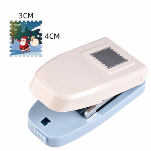 KECTTIO Lớn Dụng cụ dập hình chữ nhật Thiết bị cầm tay Đa chức năng Máy cắt tem Dụng cụ tự làm Viền ren Dụng cụ đục lỗ tem Thủ công