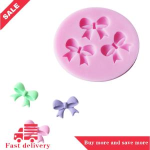 [COD] New DIY 3D Cake Decorating Bowknot Shaped Fondant Sugar Cake Silicone Mold Art Tools