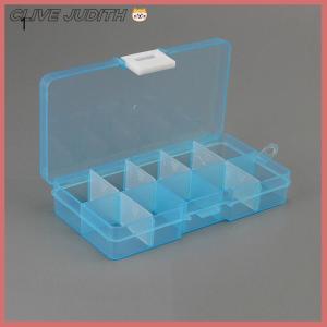CISWGE Plastic10 Hộp đựng trang sức có khe điều chỉnh được hộp sắp xếp hạt thủ công