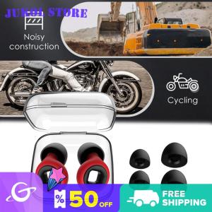 【New Arrival】 Soft Silicone Motorcycle Ear Plugs 27dB Noise Reduction Reusable Ear Protection for Motorcyclists and Construction Sites