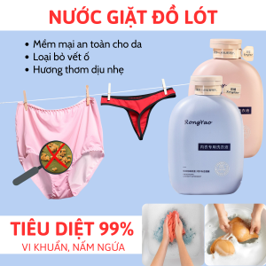 Nước giặt kháng khuẩn khử mùi  quần lót giặt quần chip Dung dich giặt quần lót giúp loại bỏ vi khuẩn và lớp ố vàng