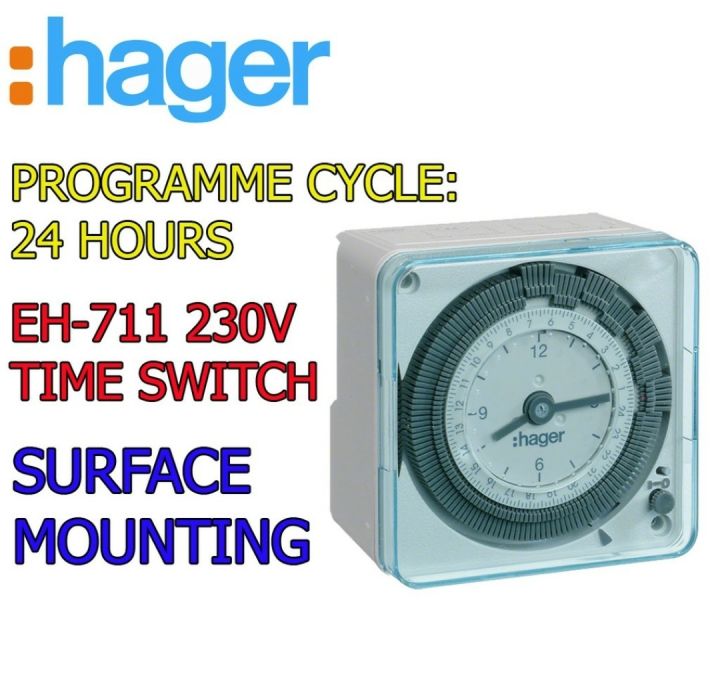 HAGER EH711 24hour time switch timer Lazada