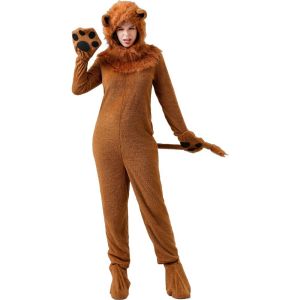 11.11 Childrens Day parent-child costume Halloween costume plush animal lion playing onesie set cross-border costume