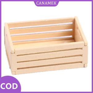 CANAMEK✨ 1:12 Dollhouse Mini giỏ trái cây khung gỗ lưu trữ hộp lưu trữ Khung giỏ phụ kiện đồ chơi mô hình thu nhỏ cảnh trang trí