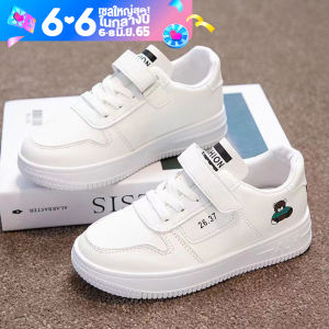 GAMGAAN รองเท้าผ้าใบเด็กผญ 6-12 เดือน รองเท้านักเรียนหญิงล้วน รองเท้าเด็ก รองเท้ากีฬาเด็ก รองเท้าเด็ก รองเท้าผ้าใบเด็กสีขาว