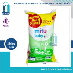 Tissiu Tisiu Basah Mitu Baby Antiseptic Wipes Fresh Clean Non alkohol Popok Bayi Buy 1 Get 1