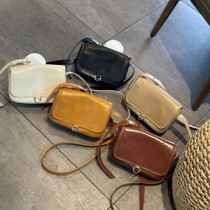 Factory Direct Sales 2026 Spring/Summer New Arrival: Top Layer Vegetable-Tanned Cowhide Simple and Elegant Versatile Single-Shoulder Genuine Leather Womens Bag