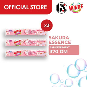 Wings Total Care With Fabcon Sakura Essence Detergent Bar 370g | Set 3