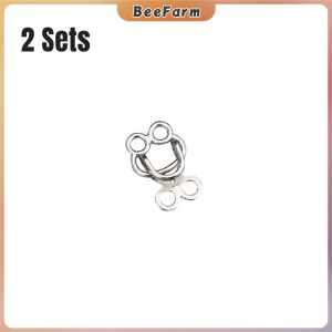 BeeFarm Metal Jeans Button Snaps Detachable Pants Clips Invisible Pants Hook DIY Waist Tightener