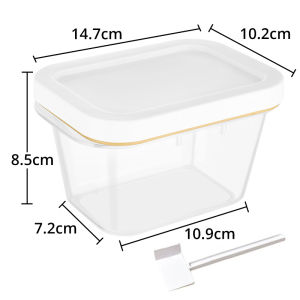Butter Dish Butter Keeper with Cutter Slicer Clear Airtight Butter Cutter Slicer For Easy Cutting And Storage Covered Butter Dish Serving Tray with Butter insert for Home Kitchen