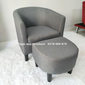 Sofa đơn mini - Combo bộ sofa đơn 1 người đang ngồi + 1 ghế đôn bầu  ghế nail - hàng thật Bảo Hành 12 tháng