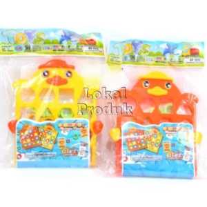 Mainan Geometry Matching Puzzle Game Card SS 1915 |  Papan Permainan Mengenal Bentuk Mainan Terbaru
