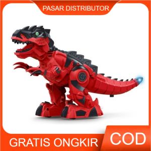 Mainan Anak MECHANICAL DINOSAUR TYRANNOSAURUS 3359 Dino Lampu & Musik Mainan Anak Perempuan - Mainan Anak Laki Laki