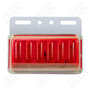 12-24V LED Truck Side Marker Light 6D 42LED Truck Bus Boat Rv Side Marker Light Ultra-Bright Clearance Lamp Waterproof Durable Truck Highlight Side Light