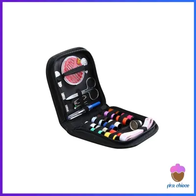 First Chioce เซตเย็บผ้า DIY อุปกรณ์เย็บผ้าแบบพกพา Threader กรรไกร Pins อเนกประสงค์ Sewing Tool