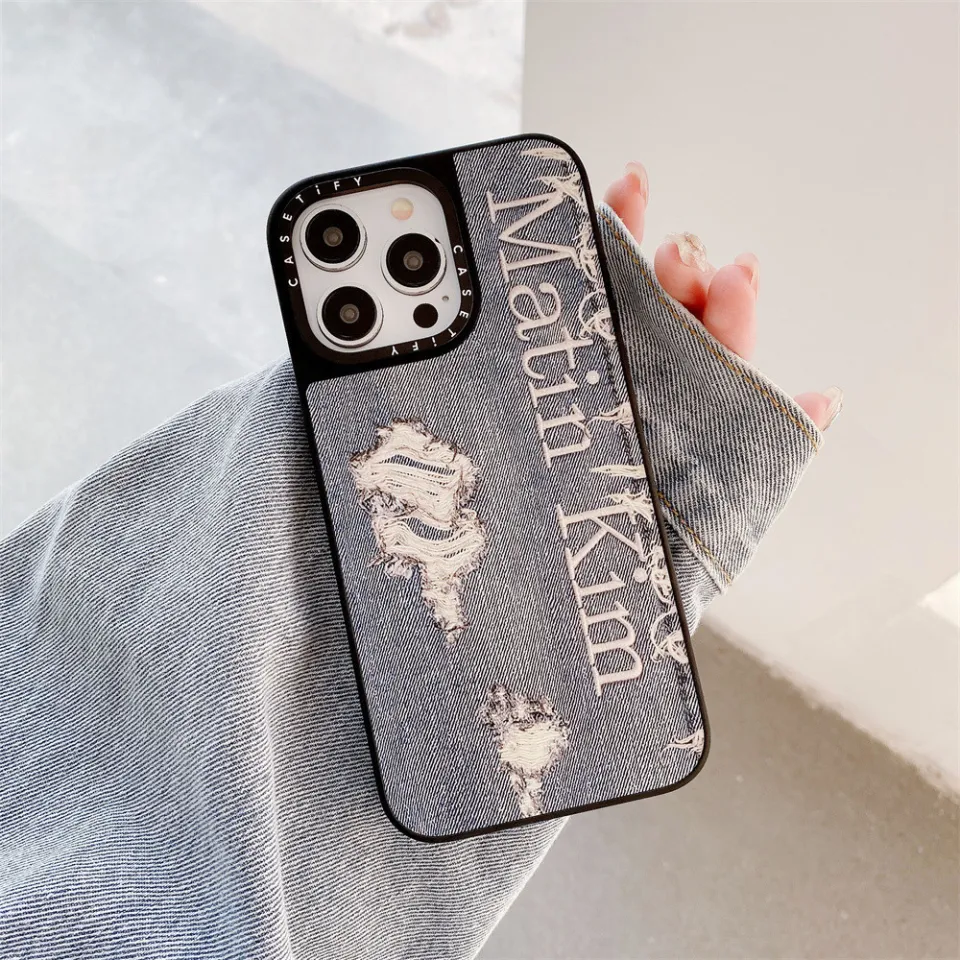 CASETiFY Matin Kim Denim Pattern Shockproof Mirror with