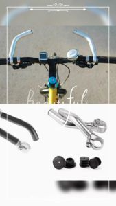 1 Pair Ultra Light Bicycle Deputy Handlebar Aluminum Alloy Anti-slip Lightweight Secondary Handle