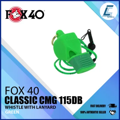 Fox40 Classic CMG Pealess Whistle 115dB Whistle With Lanyard (9603)