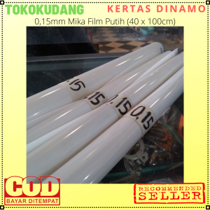 015 mm Mika Film Putih Ukuran 40x100 cm Kertas Pelapis Gulung Motor Listrik Hiasan Lampu Kesenian