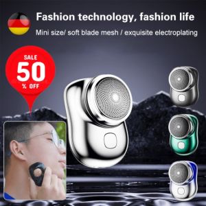 Waterproof Washable Travel Electric Shaver USB Rechargeable Shaver Mini Shaver Beard Trimmer Mens Razor