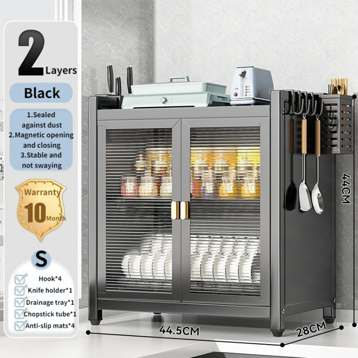 PANDH%203Tier%20Kitchen%20Dish%20Rack%20Cabinet%20Organizer%20Dustproof%20Multifunctional%20Countertop%20Kitchen%20Storage%20Cabinet%20-%20Image%2010