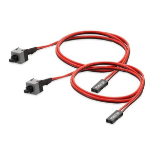 2 Pack 2 Pin SW PC Power Cable on/off Push Button Computer Switch Wire 50cm