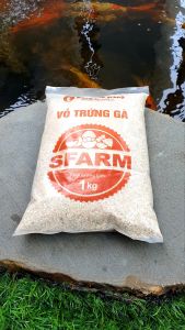 Vỏ trứng gà sfarm 1kg đã qua xử lý bổ sung canxi và khoáng chất cho cây trồng phát triển cứng cáp