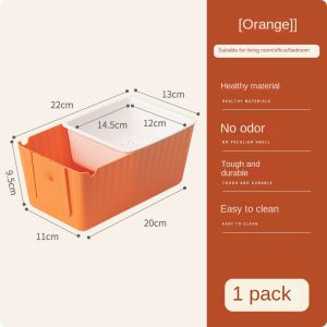 Homenhome hai lớp Đĩa trái cây lưới ráo nước hình hạt dưa ăn tạo tác phòng khách kẹo Snack Nut hộp