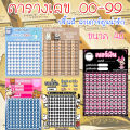 เบอร์เงินสด เบอร์ทอง เบอร์เงินหวย เลข 2 ตัว ตารางตัวเลข แผ่นตัวเลข ตารางเบอร์ ปริ้นกระดาษ A4 ตารางหวย ป้ายเบอร์ทอง. 