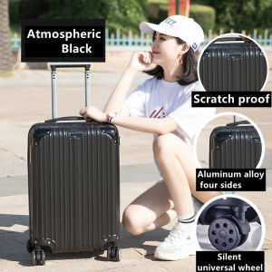 Bagasi 20 / 24 inci Bagasi Dengan Bagasi Hook Beg Perjalanan Tangan Kalis Air Kes Troli Fesyen