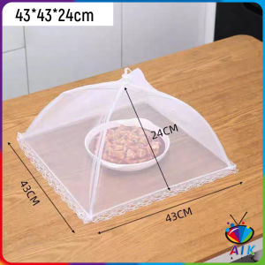 AIK ฝาชีผ้ามุ้งครอบอาหาร พับได้ ช่วยป้องกันแมลง และฝุ่นผงได้ดี ทำความสะอาดง่าย Food Mesh Cover