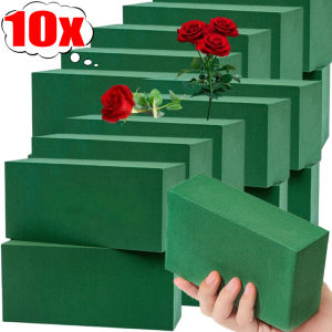 Green Floral Foam Block DIY Flower Arrangement Sponge Dry Wet Absorbent Bricks for Flower Birthday Wedding Garden Decoration