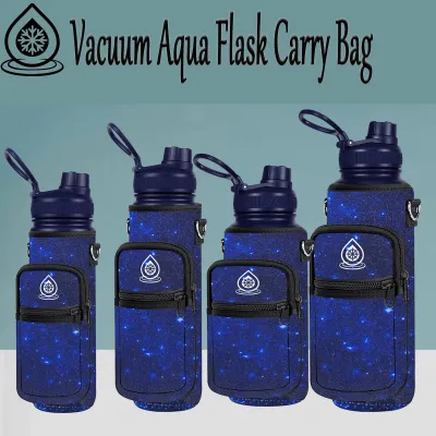 Water Bottle Bag for Aquaflak bag With Sling Vacuum Sleeve Tumbler Pouch Cover For 18oz 22OZ 32oz 40OZ Aquaflak Tumble