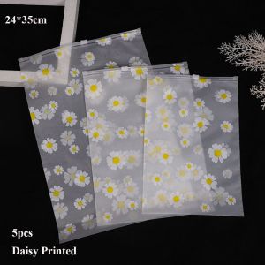 【Ready Stock/COD】1/5pcs Transparent Cartoon Style Plastic Packing Bag Zip Lock Storage Portable Travel Bag Organizer Pouch