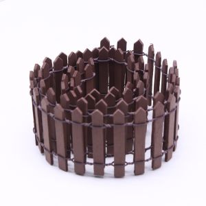 K0K4DQ Natural Wood Mini Fairy Garden Fence 90x5cm Customizable DIY Wooden Fence Lightweight Realistic Miniature Picket Fence Dollhouse Decoration