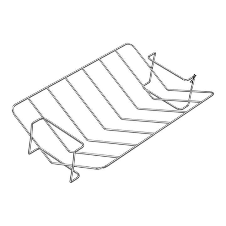 [violets]Turkey Roasting Rack V-Shaped Rack for Grilling Stainless ...