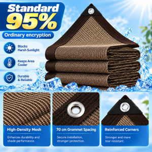 【Malaysia Spot】sun shade net heavy duty tebal jaring hitam kebun kanvas black kain sunshade pelindung matahari netting hitam all size 遮陽網