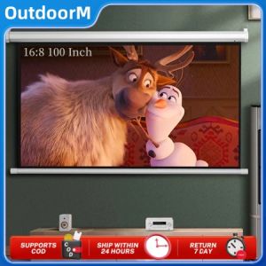 100inch 16:9 Projector screen Home Theater projector screen screen projector screen pull down